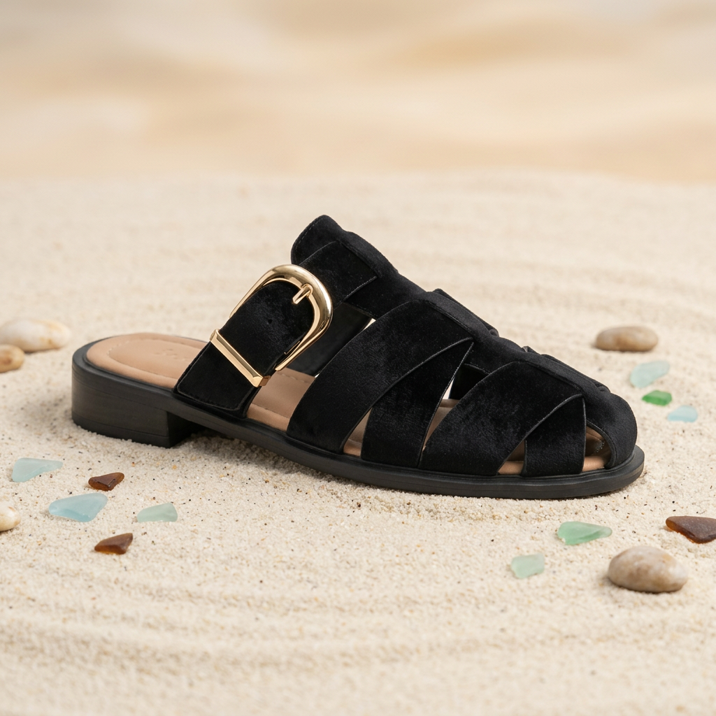 Sandales femme noires — un classique chic à porter tous les jours.