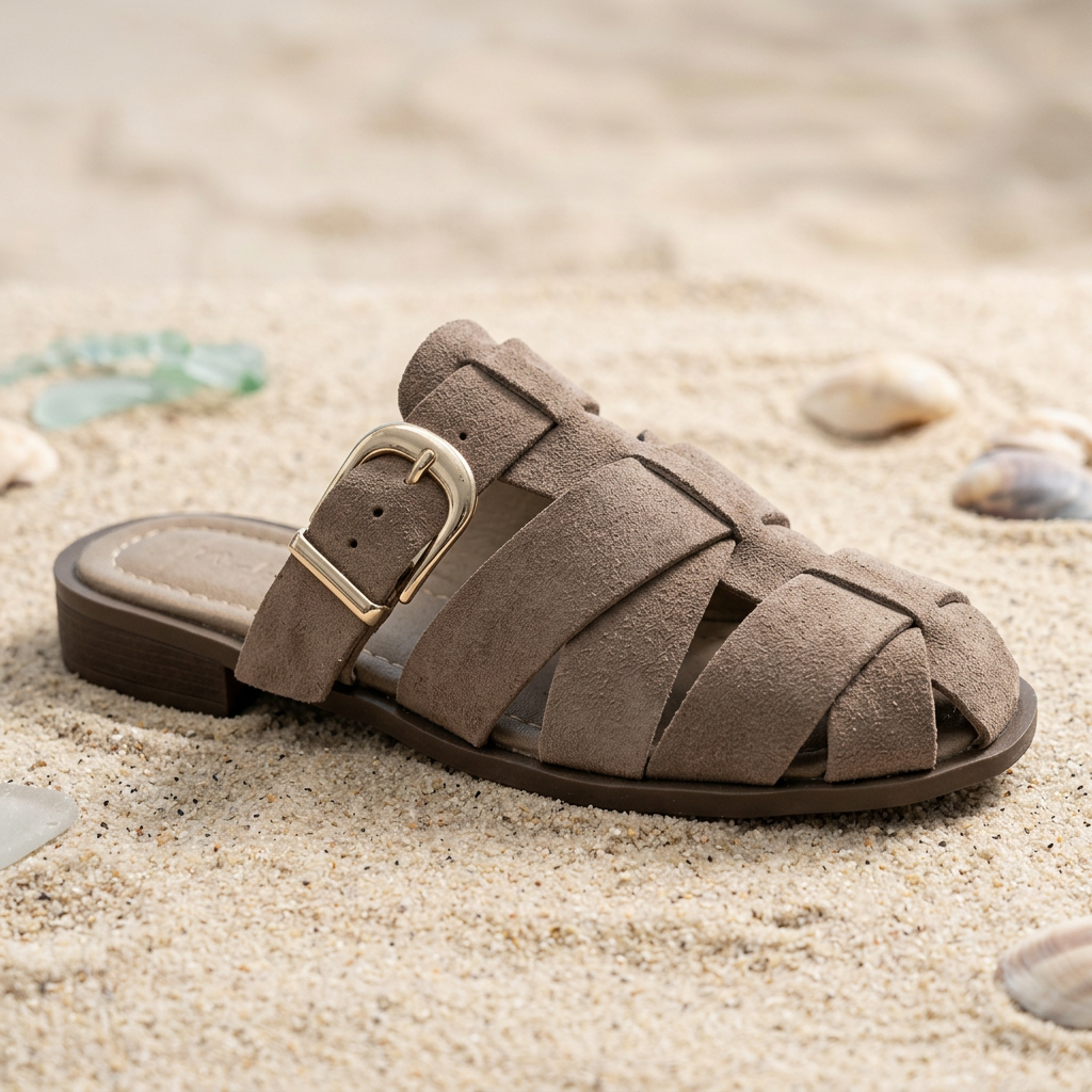 Sandales femme taupe — un coloris tendance qui s'accorde avec toutes les tenues.